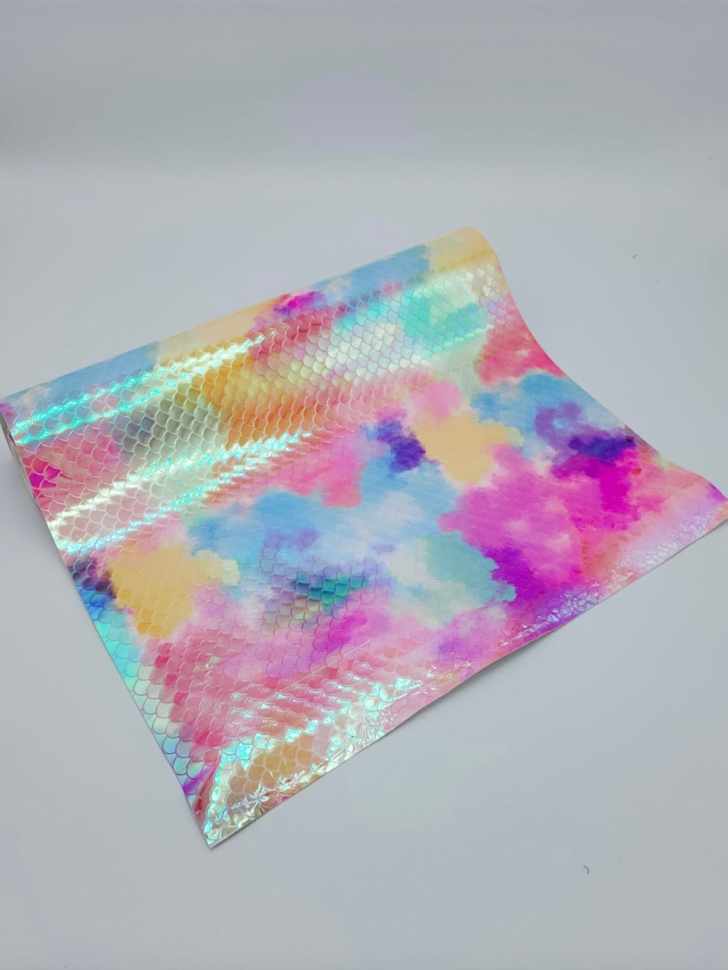 Rainbow Mermaid Scale Iridescent Embroidery Vinyl
