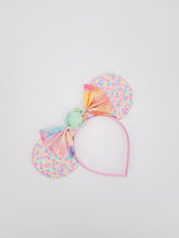 Load image into Gallery viewer, Multicolored Sequined Headband with Candy Bow
